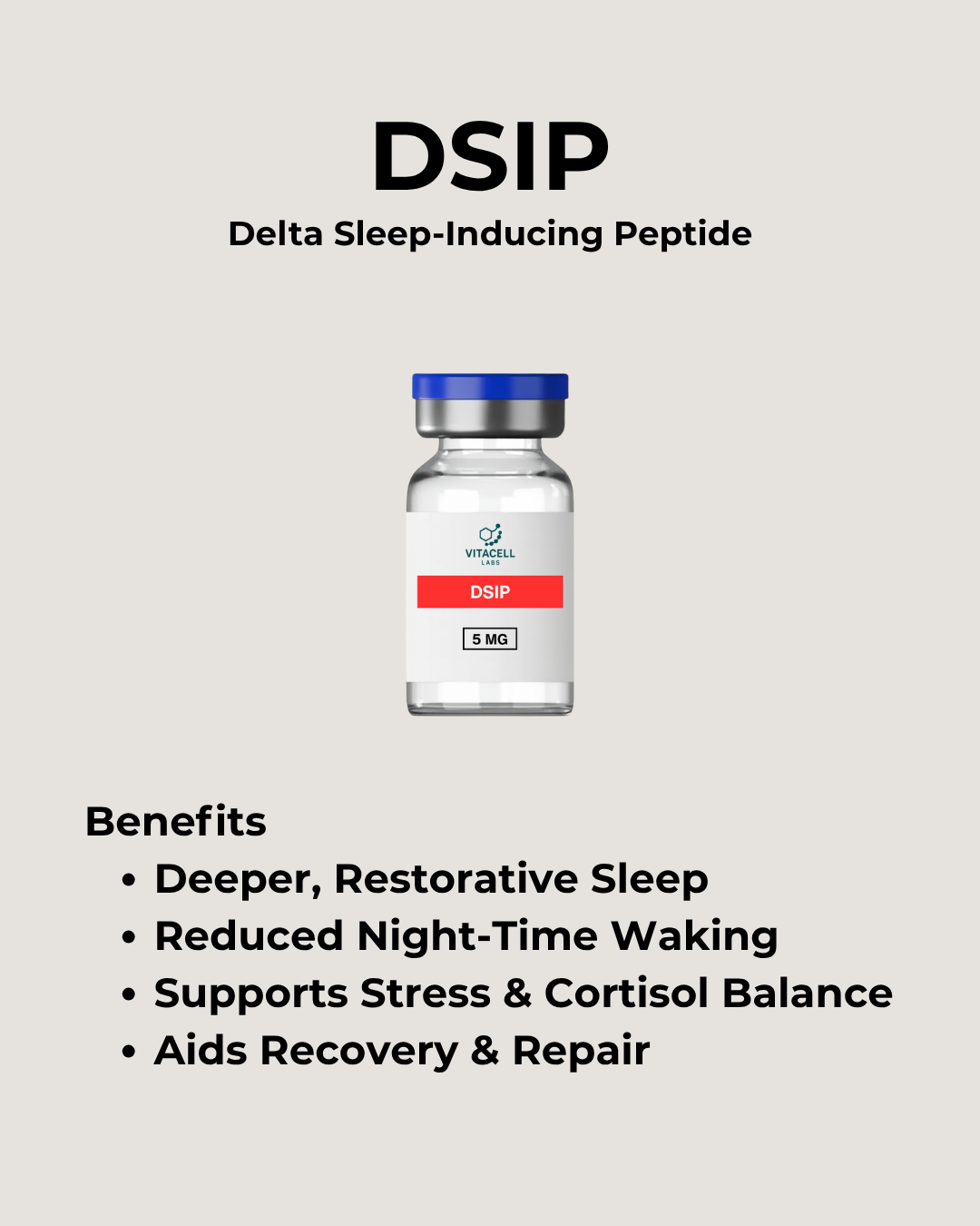 DSIP 5 mg - Delta Sleep-Inducing Support