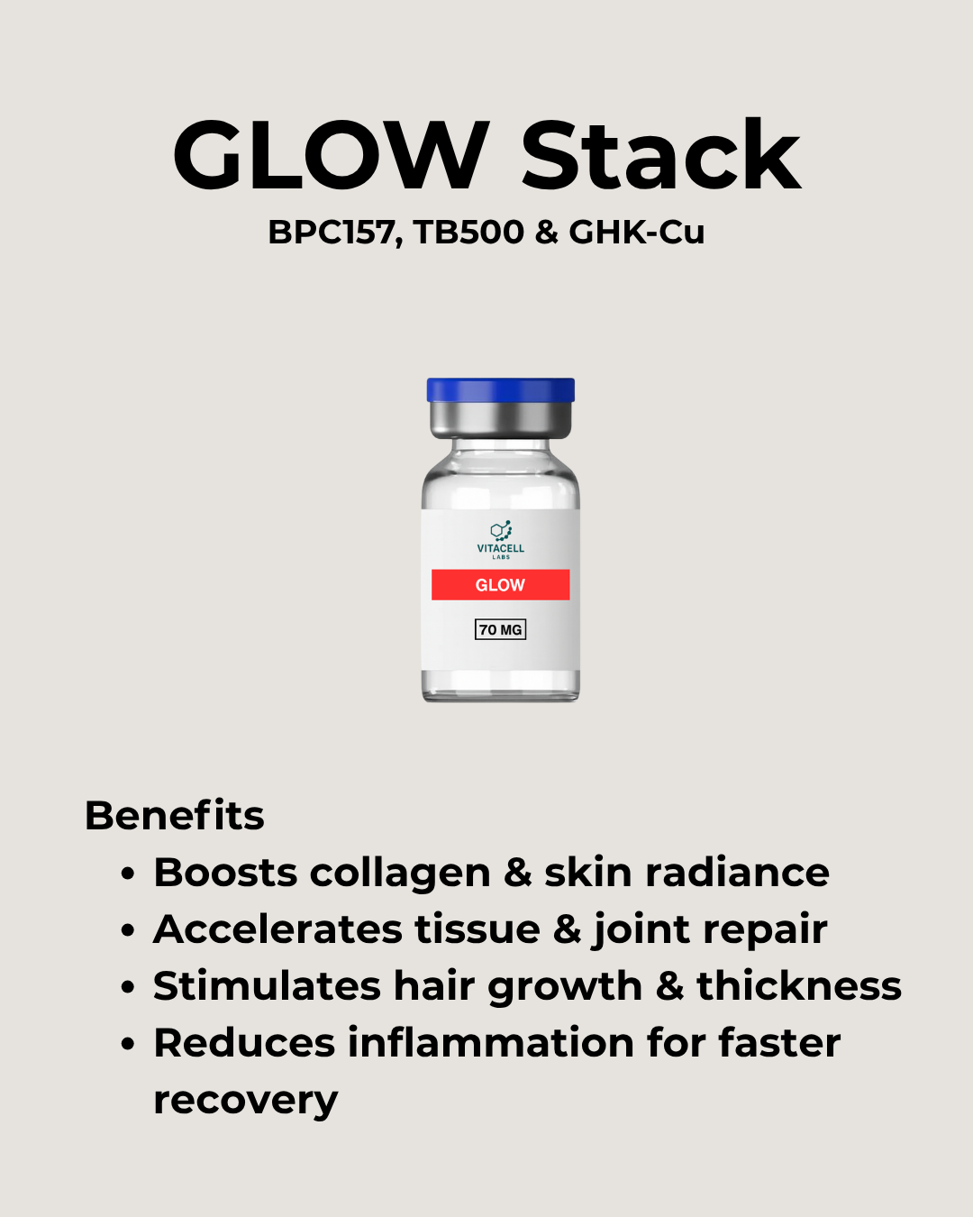 Glow 70 mg - Skin, Collagen, Healing, & Anti-Aging Support